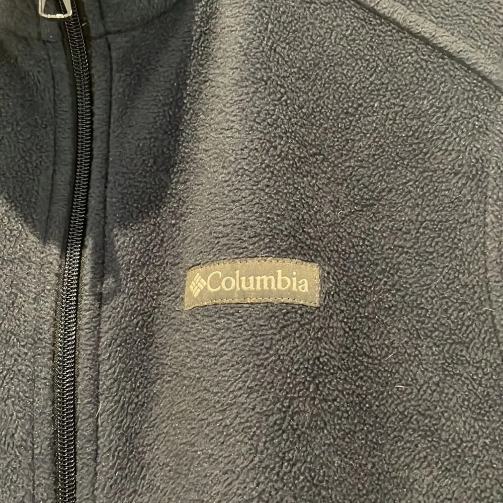 Columbia fleece full zip vest SZ small